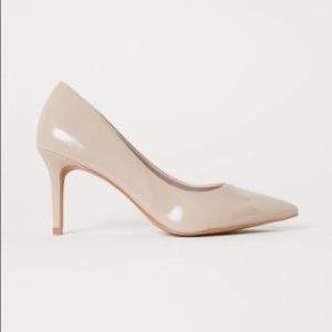 H&M Nude Pointed Heels Size 8